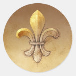 Fleur-de-lis Round Sticker