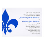 Fleur de Lis | Royal Blue invitations