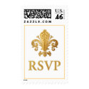 Fleur-de-lis RSVP stamp