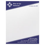 Fleur de Lis Sapphire Letterhead