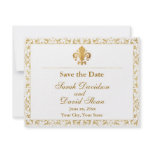 Fleur_de_lis Save the Date Invitation