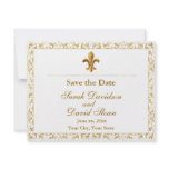 Fleur_de_lis Save the Date Custom Invite