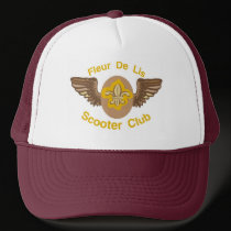 Fleur De Lis Scooter Club hats