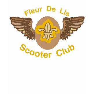 Fleur De Lis Scooter Club shirt
