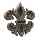 Fleur de lis Stained Glass t-shirts