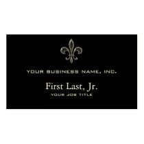 Fleur De Lis - Stripey business cards