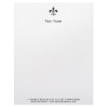 Fleur De Lis - Stripey Letterhead Design