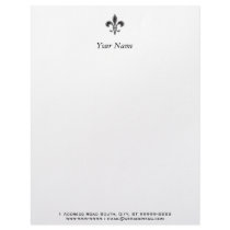 Fleur De Lis - Stripey Letterhead Design