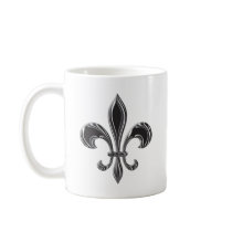 Fleur De Lis - Stripey Mugs