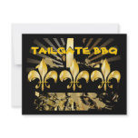 Fleur de Lis, tailgate bar b q Custom Invite