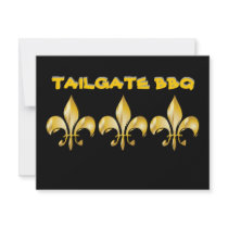 Fleur de Lis, tailgate bar b q Personalized Announcement
