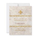 Fleur-de-lis Themed Reception Custom Invites