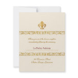 Fleur-de-lis Themed Reception Announcement