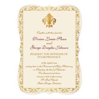 Fleur De Lis Wedding Invitations Trendy New Designers Fleur De Lis Wedding Invitation