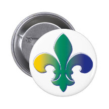 Fleur De Lis tri colored Pin