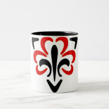 Fleur De Lis & Triangle #3 Mugs