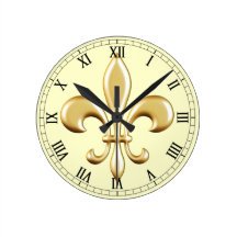 Fleur de Lis Wallclock