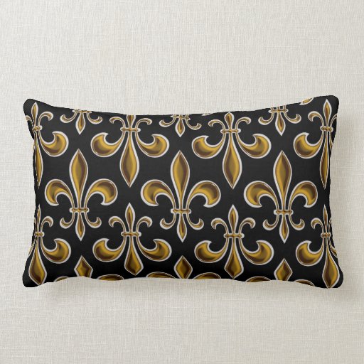 Fleur De Lis Wallpapered Throw Pillows