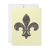 Fleur De Lis Water Meter Lid Invite