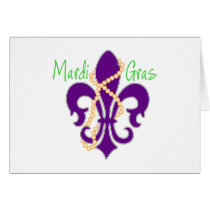 Fleur De Lis with beads Card