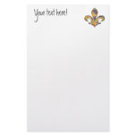Fleur de Lis with pattern  01 Stationery Design