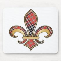 Fleur de Lis with pattern 02 Mouse Pads