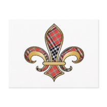 Fleur de Lis with pattern 02 Post Cards