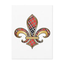 Fleur de Lis with pattern 02 Post Card