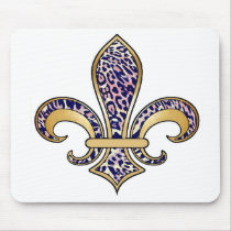 Fleur de Lis with pattern - 04 Mousepads