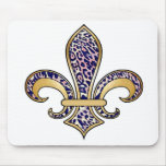 Fleur de Lis with pattern - 04 Mousepads