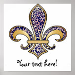Fleur de Lis with pattern - 04 Print