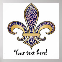 Fleur de Lis with pattern - 04 Print