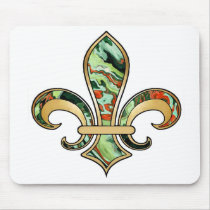Fleur de Lis with pattern - 07 Mouse Pads