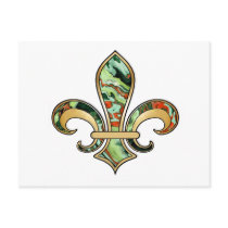Fleur de Lis with pattern - 07 Post Card