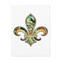 Fleur de Lis with pattern - 07 Post Cards