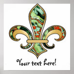 Fleur de Lis with pattern - 07 Print