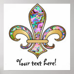 Fleur de Lis with pattern - 09 Posters