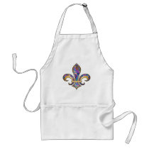 Fleur de Lis with pattern - 11 Aprons