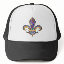 Fleur de Lis with pattern - 11 Trucker Hat