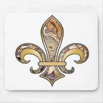 Fleur de Lis with pattern - 12 Mouse Pads
