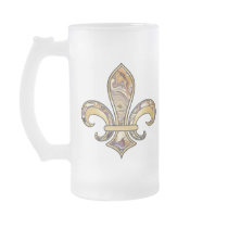Fleur de Lis with pattern - 12 Mug