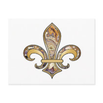 Fleur de Lis with pattern - 12 Postcards