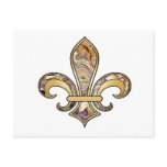 Fleur de Lis with pattern - 12 Postcards
