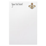Fleur de Lis with pattern - 12 Custom Stationery