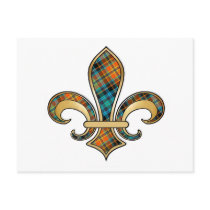 Fleur de Lis with pattern - 14 Post Card