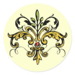 Fleur de lis Xmas Sticker