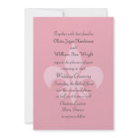 Fleur de Lise Wedding Invitation in Pretty Pinks