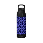 Fleur-de-Lys Blue Reusable Water Bottles