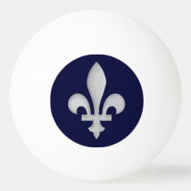 Fleur de lys Floral Pattern Ping-Pong Ball at Zazzle