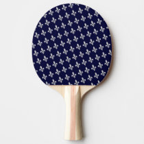 Fleur de lys Floral Pattern Ping-Pong Paddle at Zazzle